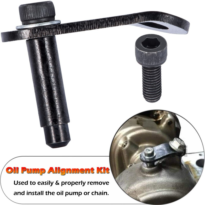 Bonbo Heavy Duty 2801 Flywheel Holder Flex Plate Lock Tool for Replacing Timing Chain + 7676 Oil Seal Repair Kit with Balance Shaft & Oil Pump Alignment Tool Set for BMW 1 2 3 4 Series N20 N26 Engines - Image 4